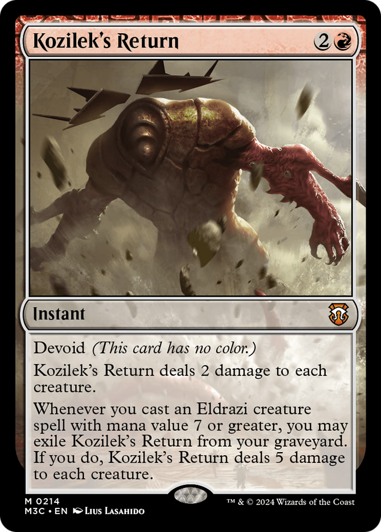 Kozilek's Return (Ripple Foil) [Modern Horizons 3 Commander]