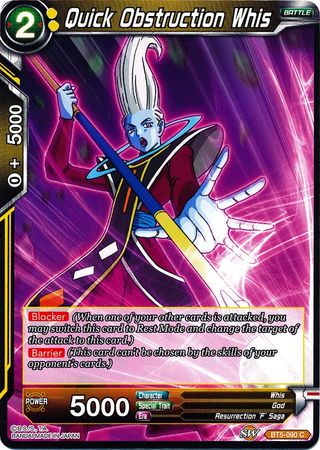 Quick Obstruction Whis (BT5-090) [Miraculous Revival] Parallel Foil