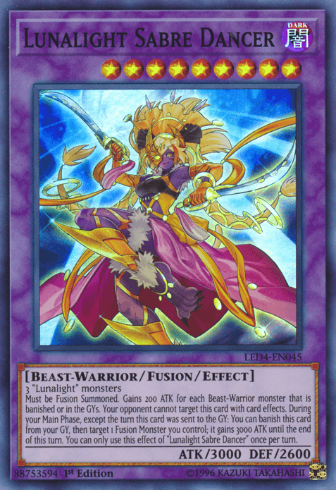 Lunalight Sabre Dancer [LED4-EN045] Super Rare - Josh's Cards