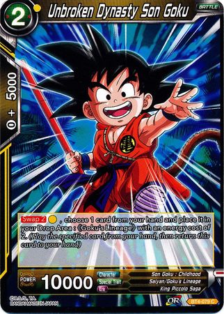 Unbroken Dynasty Son Goku (BT4-079) [Colossal Warfare] Parallel Foil