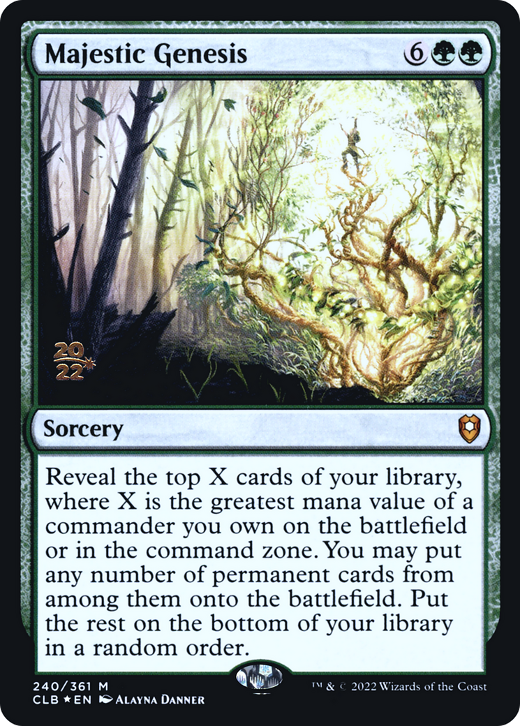 Majestic Genesis (PRE-240) - Battle for Baldur's Gate Promos Foil
