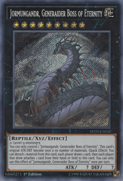 Jormungandr, Generaider Boss of Eternity [MYFI-EN033] Secret Rare - Josh's Cards