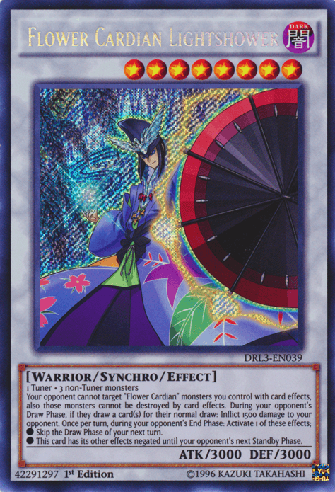 Flower Cardian Lightshower [DRL3-EN039] Secret Rare - Josh's Cards