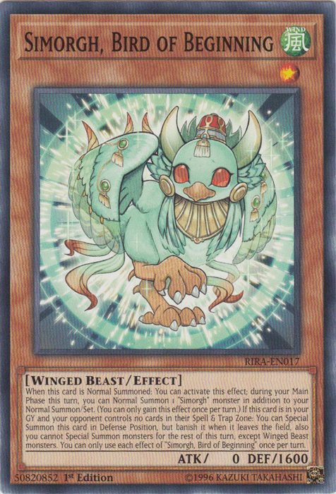 Simorgh, Bird of Beginning [RIRA-EN017] Common - Josh's Cards