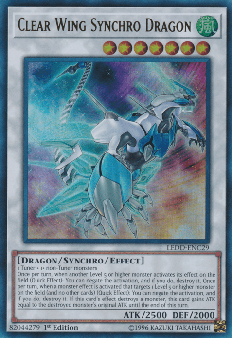 Clear Wing Synchro Dragon [LEDD-ENC29] Ultra Rare - Josh's Cards