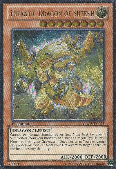 Hieratic Dragon of Sutekh [GAOV-EN025] Ultimate Rare - Josh's Cards