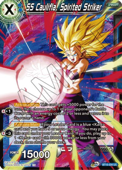 SS Caulifla, Spirited Striker (BT15-034) [Saiyan Showdown] Parallel Foil