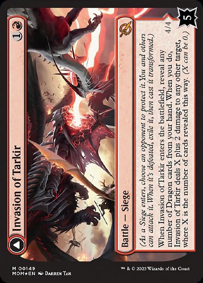 Invasion of Tarkir // Defiant Thundermaw (MOM-149) - March of the Machine Foil