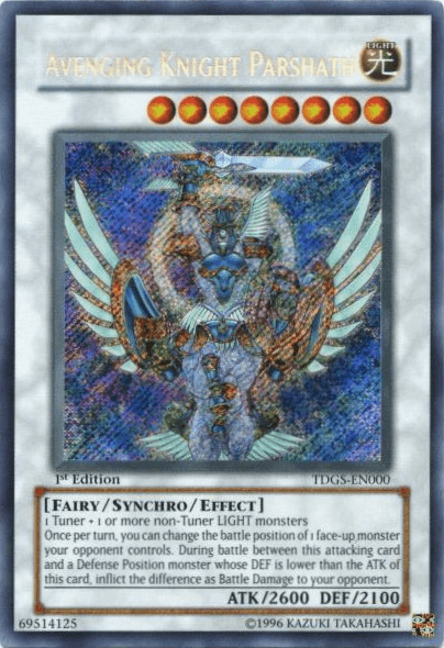 Avenging Knight Parshath [TDGS-EN000] Secret Rare - Josh's Cards