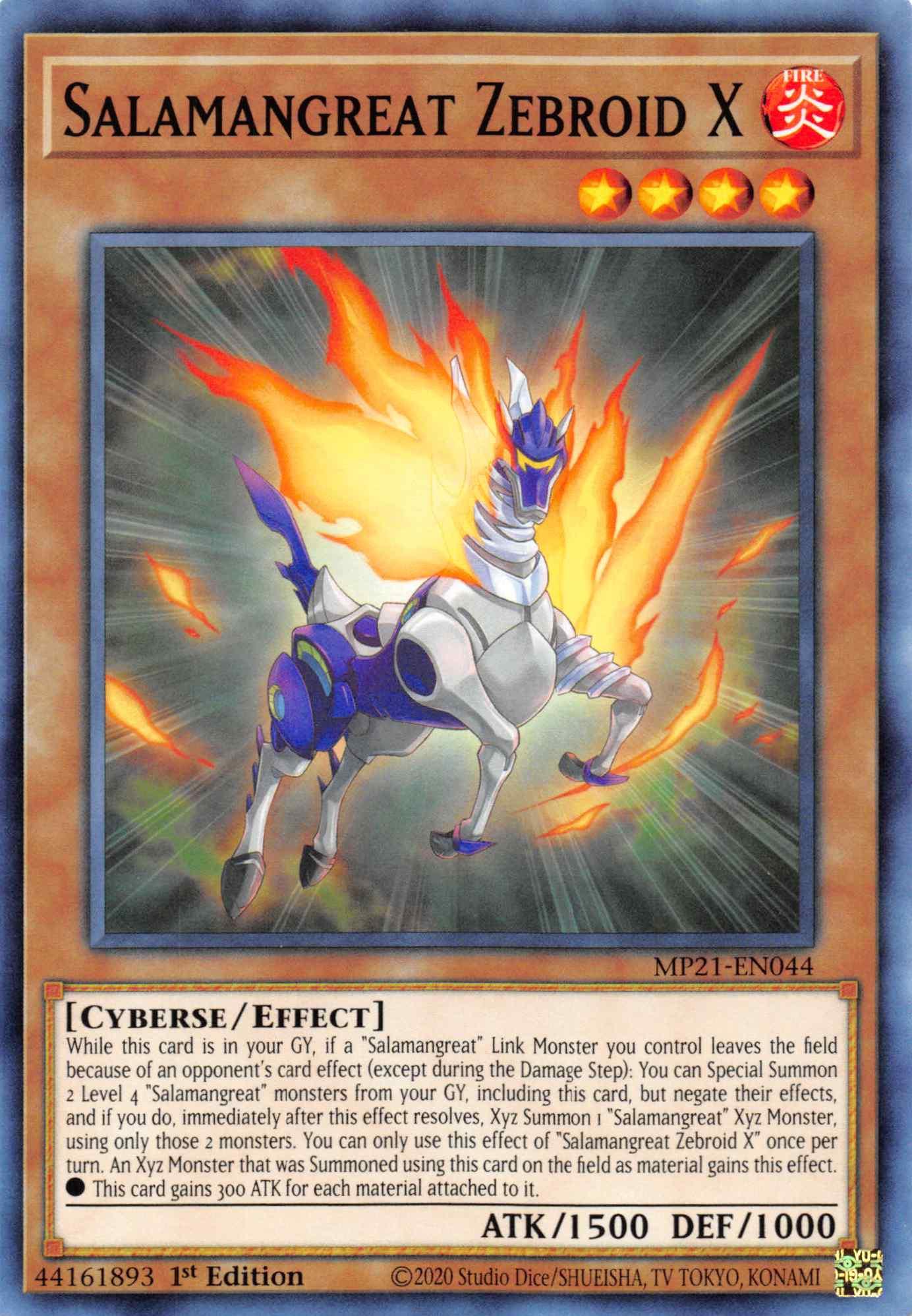 Salamangreat Zebroid X [MP21-EN044] Common - Josh's Cards
