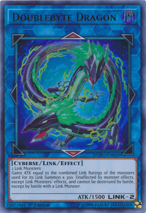 Doublebyte Dragon [DUPO-EN020] Ultra Rare - Josh's Cards