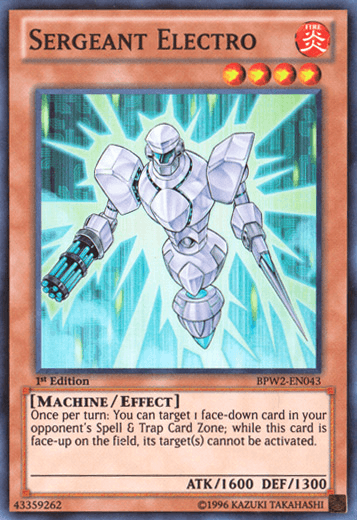 Sergeant Electro [BPW2-EN043] Super Rare - Josh's Cards