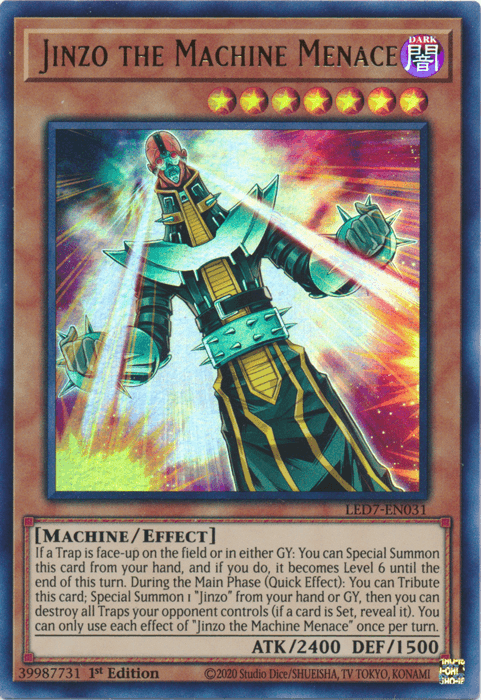Jinzo the Machine Menace [LED7-EN031] Ultra Rare - Josh's Cards