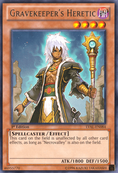 Gravekeeper's Heretic [LVAL-EN084] Rare - Josh's Cards