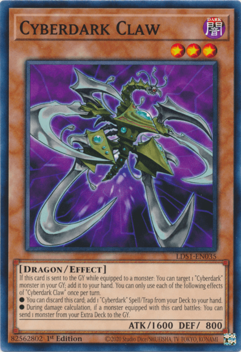 Cyberdark Claw [LDS1-EN035] Common - Josh's Cards