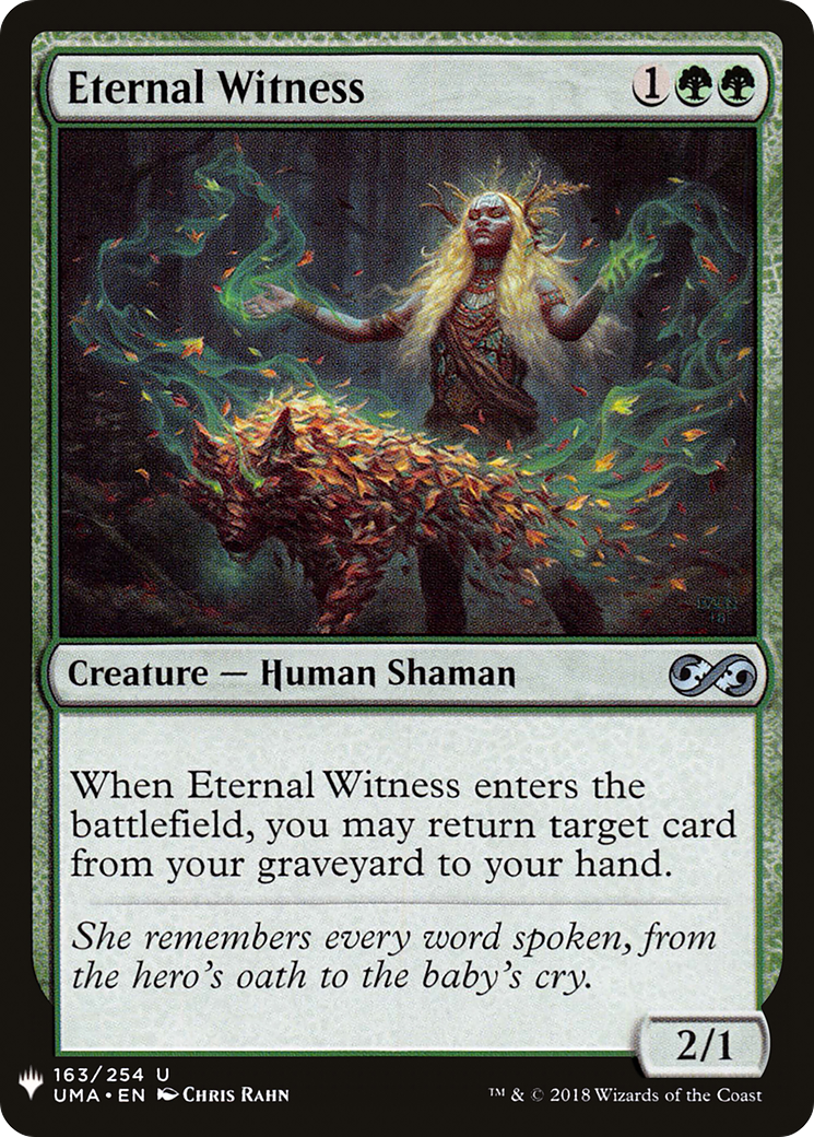 Eternal Witness (LIST-UMA-163) - The List