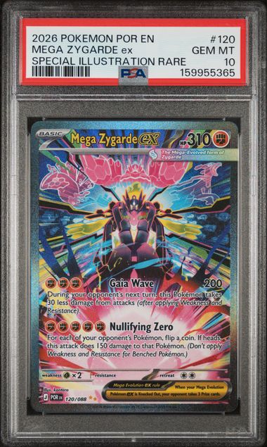 Mega Zygarde EX Special Illustration Rare Perfect order 120/088 PSA 10