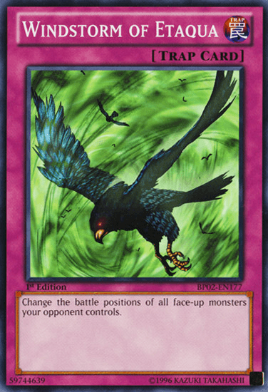 Windstorm of Etaqua [BP02-EN177] Mosaic Rare - Josh's Cards