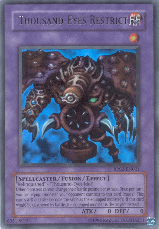 Thousand-Eyes Restrict [RP02-EN021] Ultra Rare - Josh's Cards