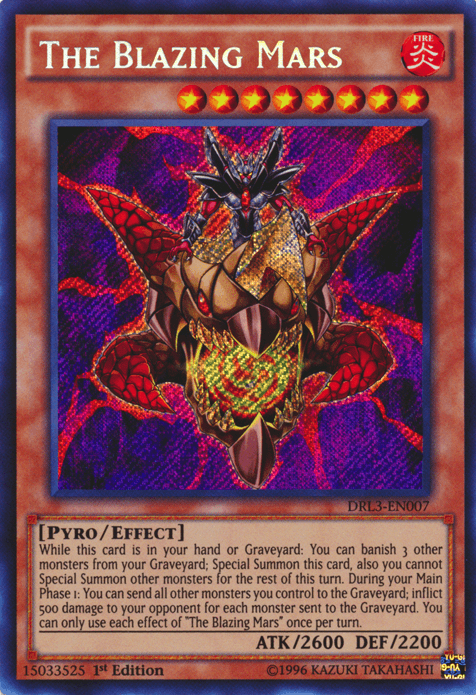 The Blazing Mars [DRL3-EN007] Secret Rare - Josh's Cards
