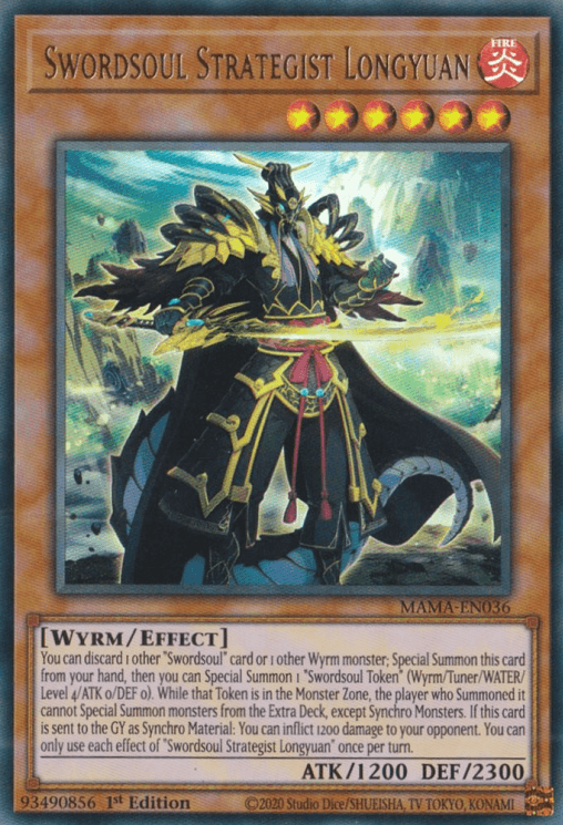 Swordsoul Strategist Longyuan [MAMA-EN036] Ultra Rare - Josh's Cards