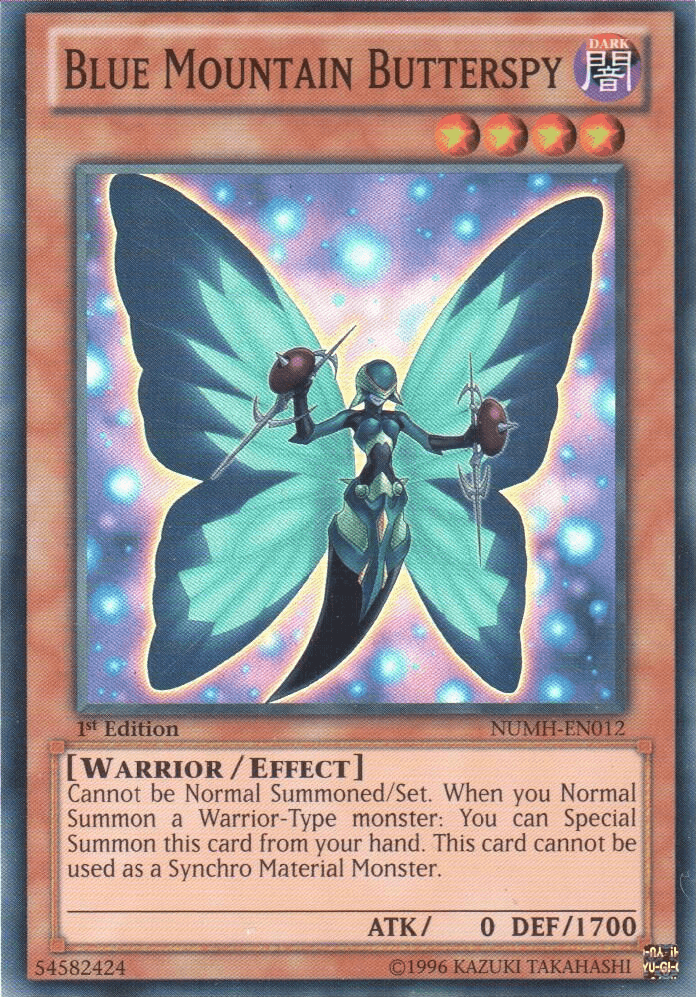 Blue Mountain Butterspy [NUMH-EN012] Super Rare - Josh's Cards