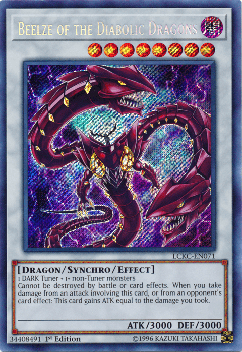 Beelze of the Diabolic Dragons [LCKC-EN071] Secret Rare - Josh's Cards