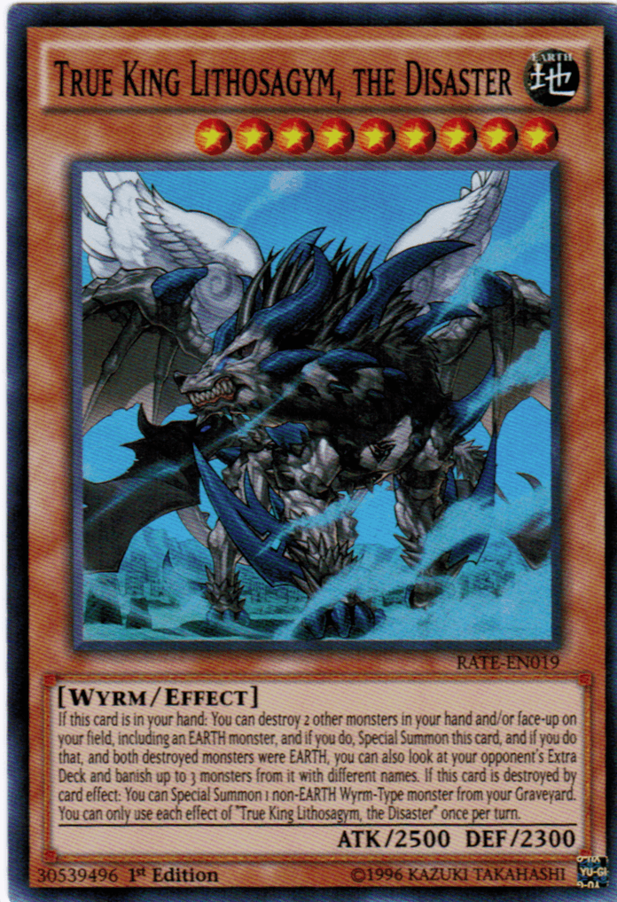True King Lithosagym, the Disaster [RATE-EN019] Super Rare - Josh's Cards
