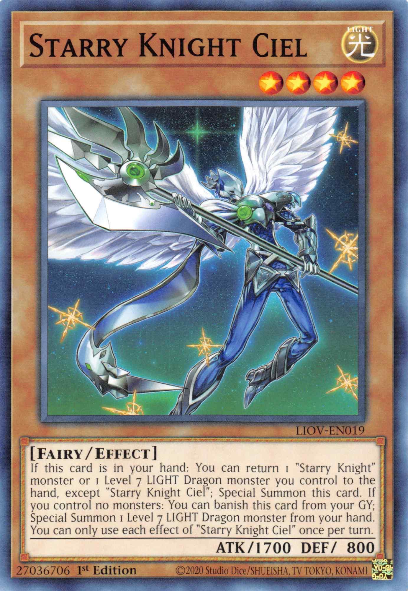 Starry Knight Ciel [LIOV-EN019] Common - Josh's Cards