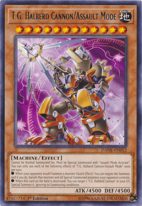 T.G. Halberd Cannon/Assault Mode [DANE-EN012] Rare - Josh's Cards