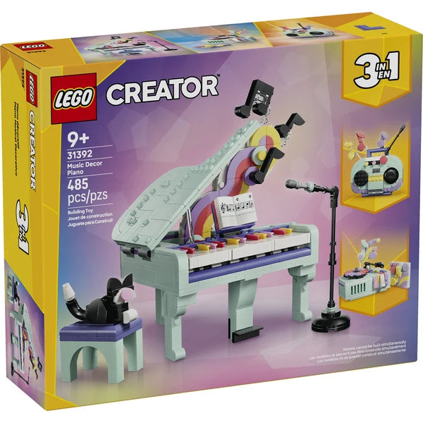 LEGO: Music Decor Piano with Cat 31392