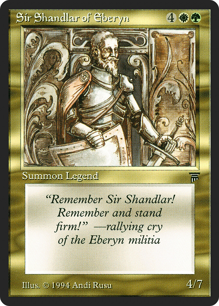 Sir Shandlar of Eberyn (LEG-257) - Legends