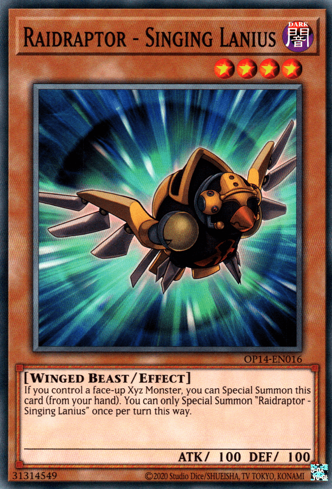 Raidraptor - Singing Lanius [OP14-EN016] Common - Josh's Cards