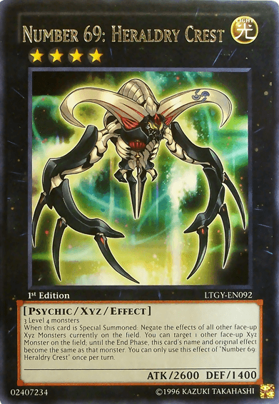 Number 69: Heraldry Crest [LTGY-EN092] Rare - Josh's Cards