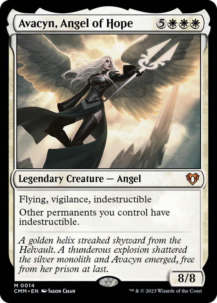 Avacyn, Angel of Hope (CMM-014) - Commander Masters Foil