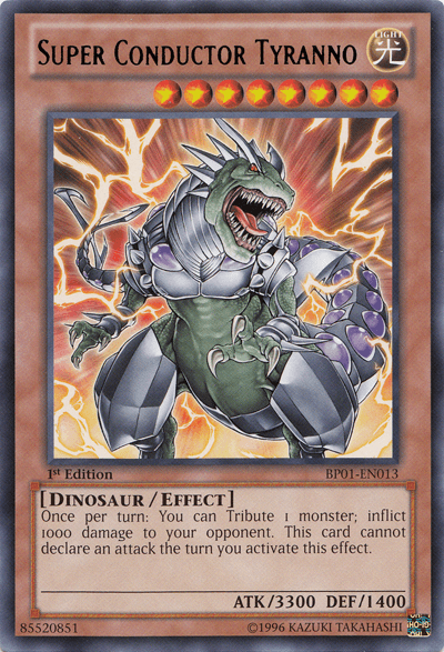 Super Conductor Tyranno [BP01-EN013] Rare - Josh's Cards
