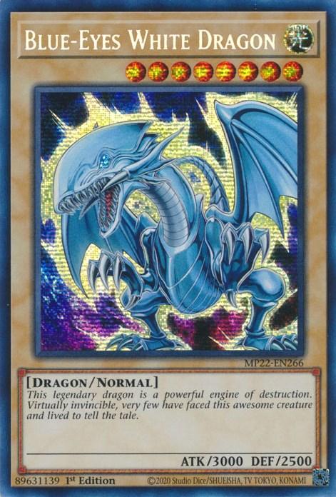 Blue-Eyes White Dragon [MP22-EN266] Prismatic Secret Rare - Josh's Cards
