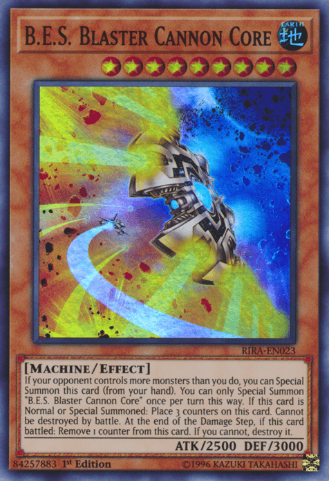 B.E.S. Blaster Cannon Core [RIRA-EN023] Super Rare - Josh's Cards