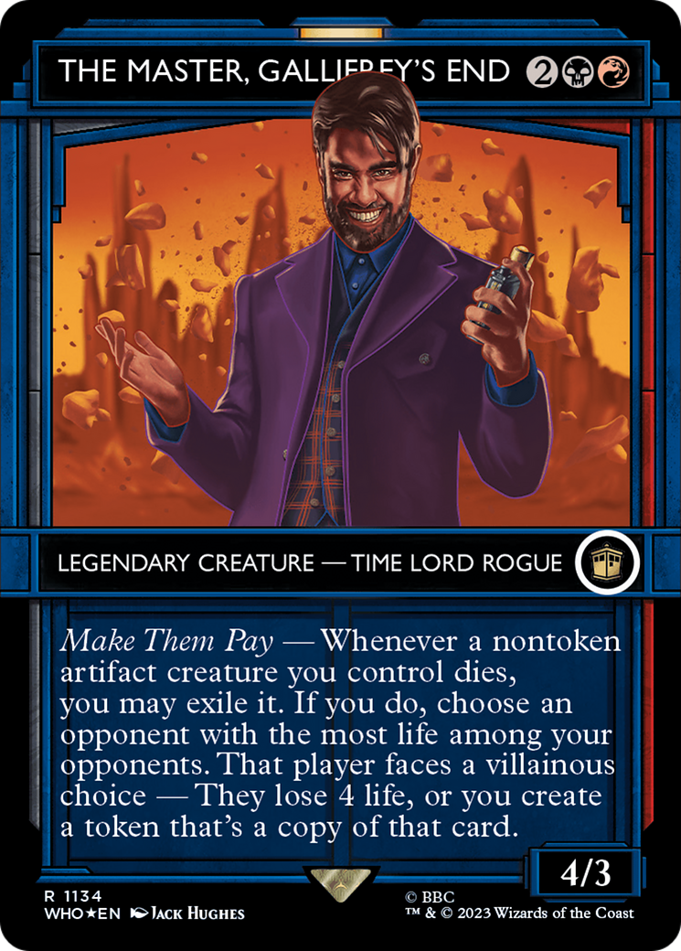 The Master, Gallifrey's End (WHO-1134) - Doctor Who: (Showcase) (Borderless) Foil