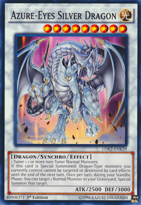 Azure-Eyes Silver Dragon [LDK2-ENK39] Common - Josh's Cards