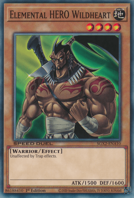 Elemental HERO Wildheart [SGX2-ENA10] Common - Josh's Cards