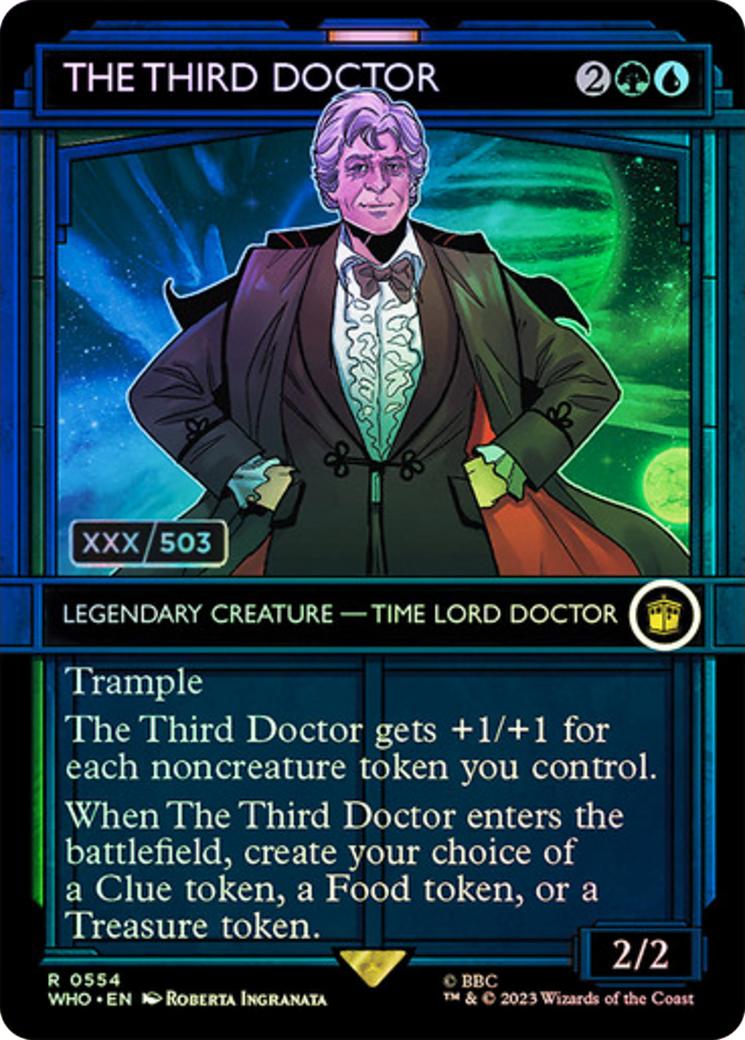 The Third Doctor (WHO-554) - Doctor Who: (Showcase) (Borderless) Foil