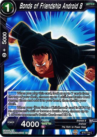 Bonds of Friendship Android 8 (BT6-114) [Destroyer Kings] Parallel Foil