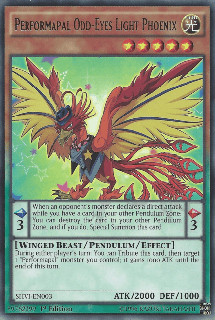 Performapal Odd-Eyes Light Phoenix [SHVI-EN003] Rare - Josh's Cards