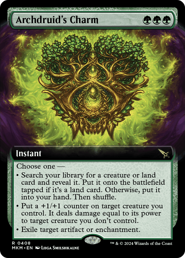 Archdruid's Charm (Extended Art) [Murders at Karlov Manor] - Josh's Cards