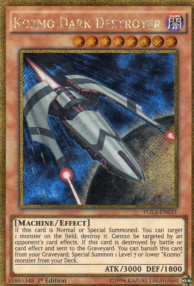Kozmo Dark Destroyer [PGL3-EN031] Gold Secret Rare - Josh's Cards