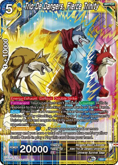 Trio De Dangers, Fierce Trinity (EB1-060) [Battle Evolution Booster] Parallel Foil
