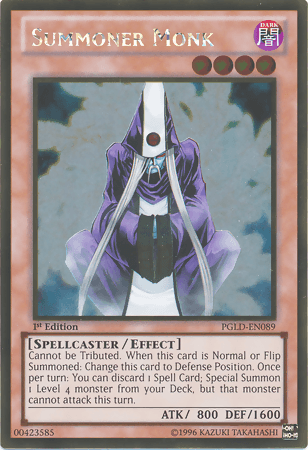 Summoner Monk [PGLD-EN089] Gold Rare - Josh's Cards