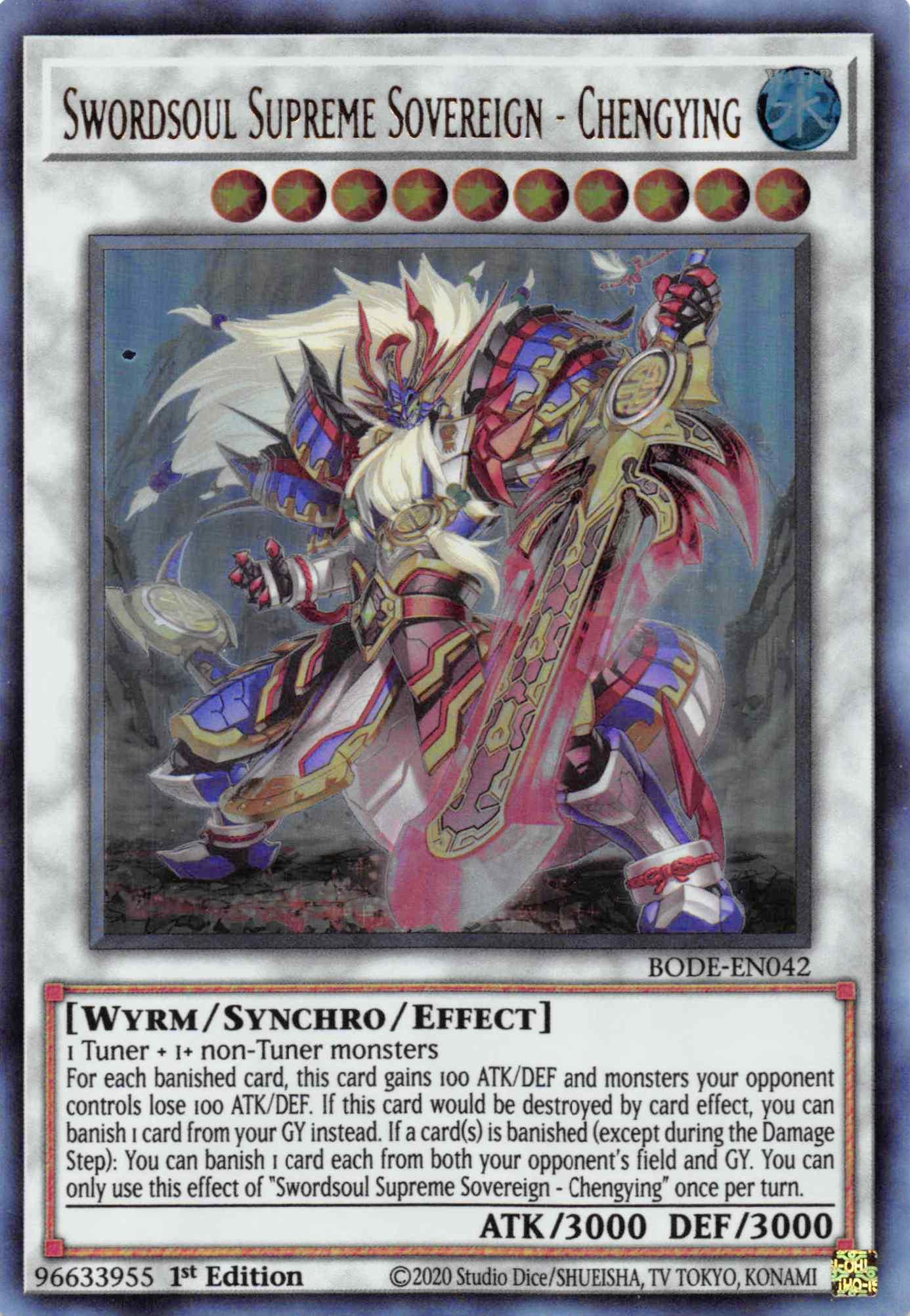 Swordsoul Supreme Sovereign - Chengying [BODE-EN042] Ultra Rare - Josh's Cards