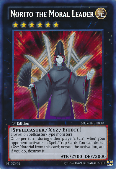 Norito the Moral Leader [NUMH-EN039] Secret Rare - Josh's Cards